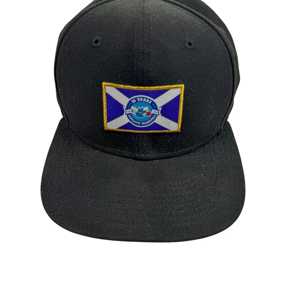 Charlotte Hornets Hat Cap Snap Back Mens Black NBA‎ Basketball New Era 30 Years